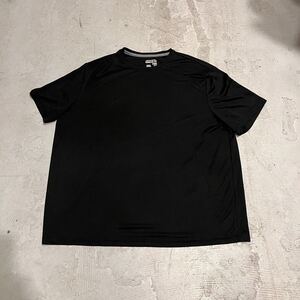 スターター STARTER 半袖 無地 Tシャツ 2XL 50-52 黒 ブラック シンプル スポーツ USA古着 ビンテージ 90s 00s クルーネック ポリエステル