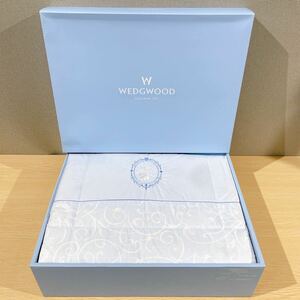 ●【未使用】 WEDGWOOD 羽毛肌掛けふとん 西川 150cm×210cm 綿100% 布団 ウェッジウッド