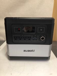 【美品】suaoki スアオキ★大容量 ポータブル電源 Power Station G1000 UPS(無停電電源装置)内蔵 369600mAh 家庭用100V★動作良好品 