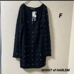 《新品》GHOST of HARLEM スタッズ　ニット　y2k ゴスロリ　F