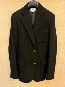 eye COMME des GARCONS JUNYA WATANABE MAN × Brooks Brothers　ブレザー　縮絨　ブラック　金ボタン　Mサイズ