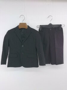 ◇ COMME CA ISM ピンストライプ 2B キッズ 子供服 パンツ スーツ 上下 セットアップ サイズ110A ブラック系 メンズ P