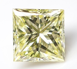 【100円～】0.311ｃｔ 天然ダイヤ FANCY LIGHT YELLOW（ナチュラルカラー）SI1 SQ