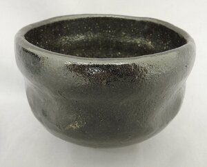 大樋 黒茶碗 茶碗 お茶道具 Japanese Green tea bowl 中古品　箱などなし