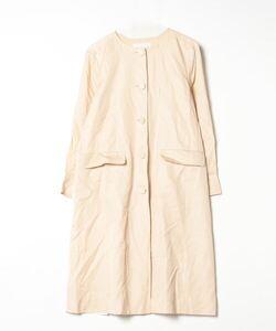 「JILL STUART」 ノーカラーコート MEDIUM ベージュ レディース