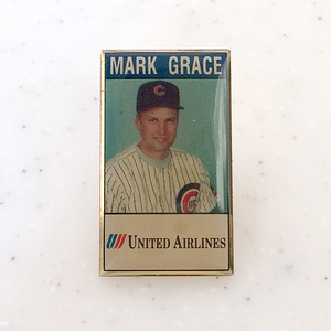 ●MLBシカゴカブスCHICAGO CUBS/マーク・グレースMARK GRACE配布フォトピンバッジ!