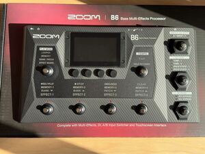 【購入一年未満／美品】ZOOM B6 ベース用マルチエフェクター＋無線アダプタBTA-1付き【DI・アンプモデリング／IR】