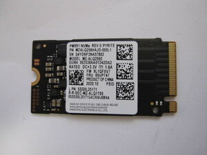 SAMSUNG M.2 SSD MZ-ALQ2560 256GB 動作品