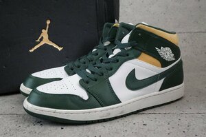 30cm NIKE ナイキ AIR JORDAN 1 MID SEATTLE SUPERSONICS 554724-371 エアジョーダン1 ミッド シアトル スーパーソニックス US12 30ｃｍ