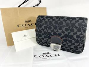 6791　【新品未使用】　COACH　ソフトタビー　ショルダーバッグ　シグネチャーデニム　コーチ