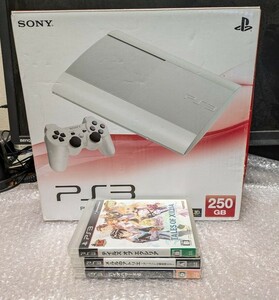 すぐ遊べるセット プレイステーション3 クラシック・ホワイト 250GB CECH-4000B LW ソフト3本セット / SONY PS3本体 PlayStation3 FW4.76