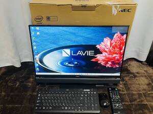 NEC LAVIE DA770/B PC-DA770BAB 第5世代 Core i7-5500U 2.40GHz 8GB 3TB 23.8インチ TV機能 Blu-ray Bluetooth USB3.0 Win11 中古①