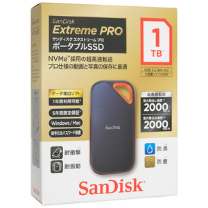 SANDISK ポータブルSSD エクストリーム プロ SDSSDE81-1T00-J25 1TB [管理:1000021721]