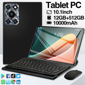 未使用品！良品！Tblet PC タブレットパソコン 10.1インチ 12GB+512GB 10000mAh 16+32MP 動作確認