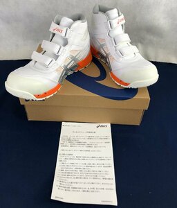 ★中古品★ワーキングシューズ WINJOB CP308 AC WHITE/PURE SILVER 1271A055-100 26.5cm asics アシックス