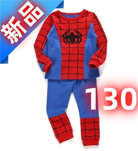 スパイダーマン キッズパジャマ 長袖 ルームウェア 寝間着 子供 130cm