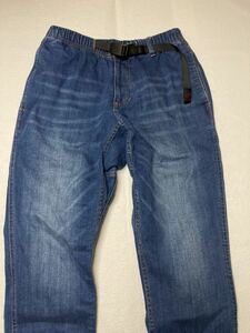 ◆ GRAMICCI ◆ グラミチ ユーズド加工 DENIM NN-PANTS JUST CUT ストレッチ デニム クライミング ニューナローパンツ ジョガー S