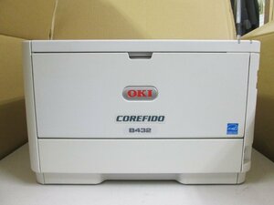 ◎中古レーザープリンタ【OKI B432dnw】WIFI（無線LAN）機能付き　中古トナー/ドラム付き◎2410031