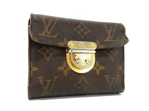 1円 LOUIS VUITTON ルイヴィトン M58013 モノグラム ポルトフォイユ コアラ 三つ折り 財布 ウォレット レディース ブラウン系 FF2455