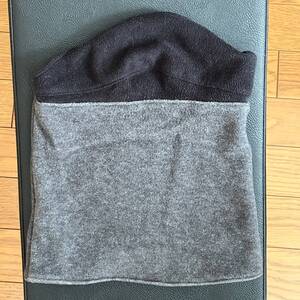 wjk　ネックウォーマー　neck gaiter with mask cover グレー　フリーサイズ