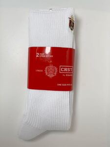 CRST - DIGAWEL × J.PRESS ORIGINALS DIGAWEL/(2)PAC SOCKS (WHITE) 2足セット　メンズソックス　 新品未使用品