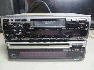 旧車に　当時物　KENWOOD　CASSETTE RECEIVER R705　CD　PLAYER D705　