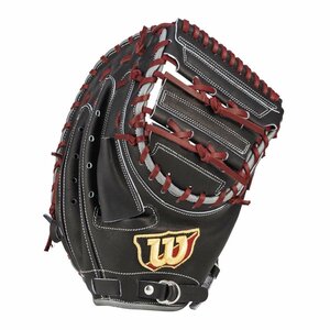 1602579-WILSON/ソフトボール用 ワナビーヒーロー 捕手用 3S ブラック キャッチャーミット/LH