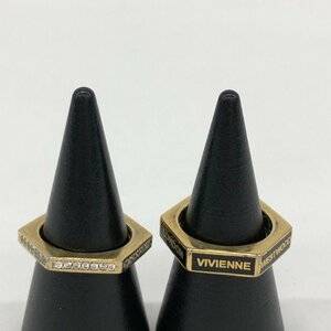 Vivienne Westwood ヴィヴィアンウエストウッド 指輪 リングセット 925刻印 7.8g 9号/10号 箱付き【CIAQ4032】