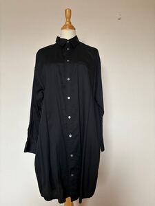 美品◆zucca 　ズッカ　ロングシャツ◆黒