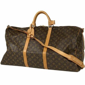 ルイ・ヴィトン Louis Vuitton キーポル バンドリエール 60 旅行 出張 ボストンバッグ モノグラム ブラウン M41412 レディース 【中古】