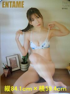 【月刊エンタメ 雪平莉左ビキニポスター62 A1サイズ84.1cm×59.4cm】定価2500円