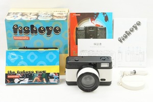 【適格請求書発行】美品 Lomography ロモグラフィー fisheye 35mmコンパクトフィルムカメラ 魚眼レンズ 元箱付【アルプスカメラ】240505d