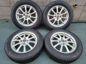 ■2021年製■175/65R15 ブリヂストン・ブリザックVRX2 + エコフォルム SE-15 15X5.5J 4X100 IS:45 トヨタ車用平面座ナット対応ホイール■