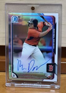 Rafael Devers ラファエルデバース　ルーキー直書き直筆サインカード　499枚限定　Topps Bowman Chrome