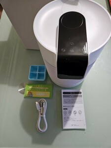 新品未使用品 AGILLY卓上扇風機 ミニクーラー 500ml ホワイト F-22 動作確認済み！ A0787