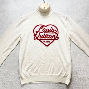 【美品・名作コラボ】 LOUIS VUITTON ヴィトン × HUMAN MADE ヒューマンメイド NIGO インタルシア タートルネック ニット セーター M