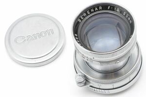 Canon SERENAR 50mm F1.9 Lマウント L39 キヤノン セレナー キャップ フィルター 日本製 キャノン 50/1.9 19 Leica ライカ Leitz ライツ