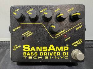 サンズアンプ ベースドライバーDI TECH21 SansAmp BASS DRIVER DI 旧仕様 前期型 ベース用DI プリアンプ 現状 動作未確認