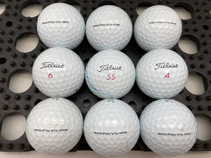 【激安 K159 送料無料】 Titleist タイトリスト PROV1x 2023年モデル ホワイト 9個 【ランク Ｂ級】 【ロストボール】