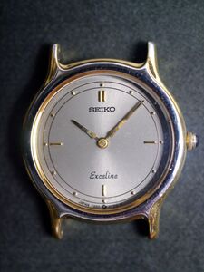 セイコー SEIKO エクセリーヌ EXCELINE クォーツ 2針 7320-0350 女性用 レディース 腕時計 z458 稼働品