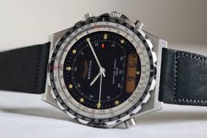 軍用【特価～】稼働中 BREITLING ブライトリング IRAQI AIR FORCE イラク空軍 ミリタリー ref.80971 NAVITIMER JUPITER 3300 ジャンク扱