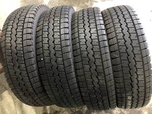 165R13 6PR LT 4本 DUNLOP SV01 バリ山冬タイヤ中古 サクシードプロボックスなどに 格安 引き取り可 札幌 H1598F