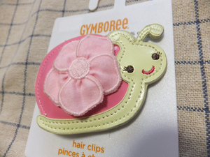 送料込*新品★ジンボリー☆カタツムリ・ヘアクリップ☆GYMBOREE