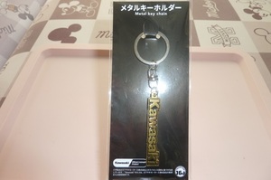 ★メタルキーホルダー★Kawasaki タンクエンブレム(GOLD)★