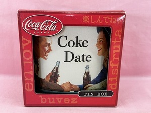 240516★☆未使用　Coca-Cola　コカ・コーラ　TIN BOX　ミニゴミ箱　缶　小物入れ　ペン立てにも…　現状品☆★
