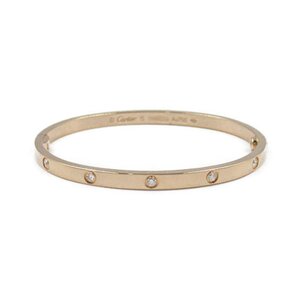 カルティエ ラブブレススモール10Pダイヤ ブランドオフ CARTIER K18PG（ピンクゴールド） ブレスレット 750PG 中古 レディース