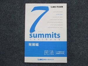 VK13-036 LEC東京リーガルマインド 司法試験 セブンサミット 発展編 民法 入門編第3版 増補版対応版 未使用 2015 019S4C