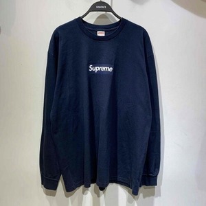 Supreme 20aw Box Logo L/S Tee Navy XLサイズ シュプリーム ボックスロゴ ネイビー 長袖 Tシャツ