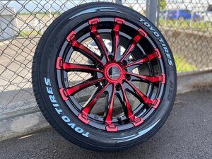 ハイエース 200系 18インチ タイヤホイール 車検対応 BD12!! TOYO H30 225/50R18 4本セット 1台分