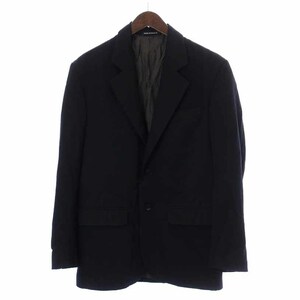 アニエスベーオム Agnes b. homme 90年代 スーツ テーラードジャケット シングル ウール サイドベンツ フランス製 50 L 黒 ブラック
